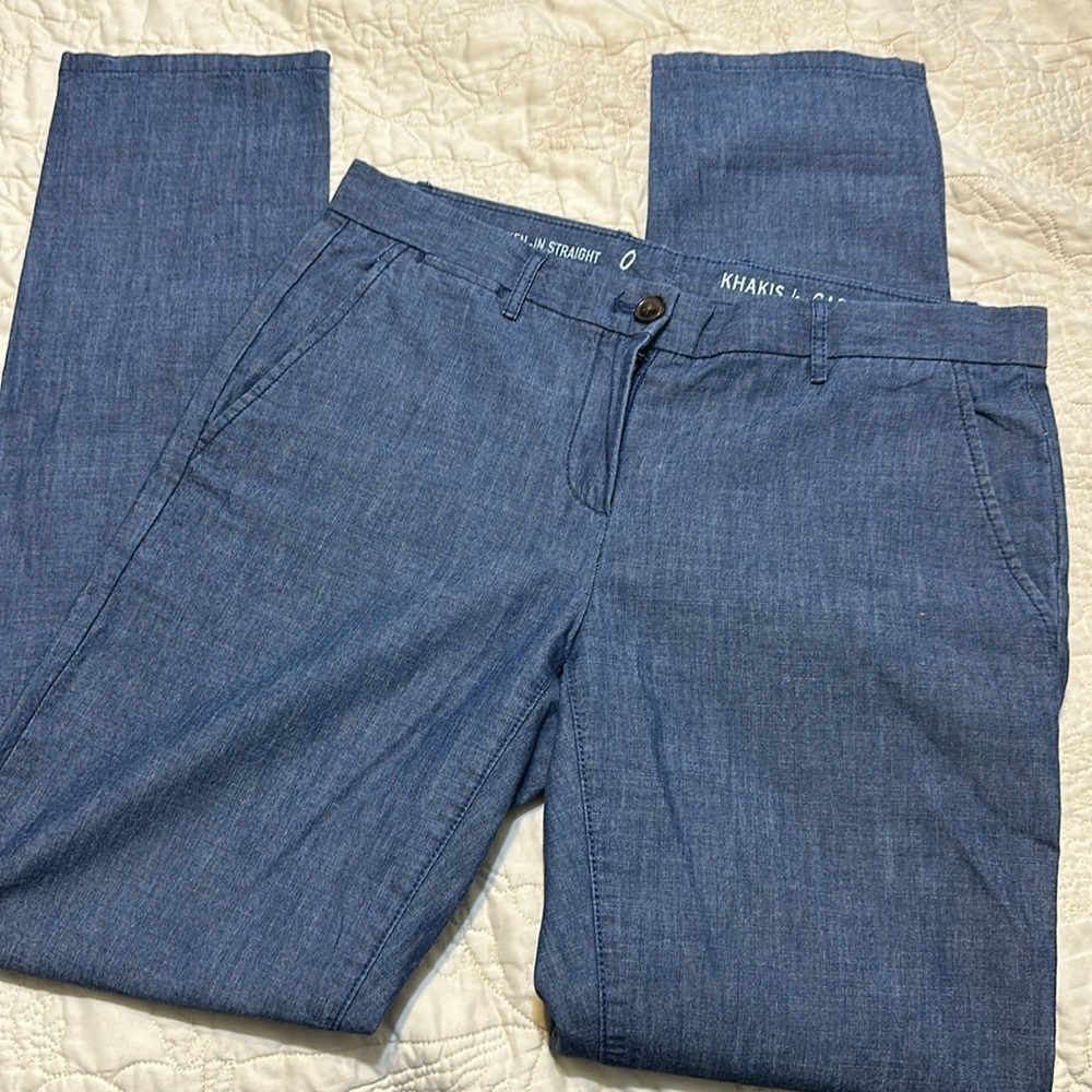 Gap Khaki chambray pants